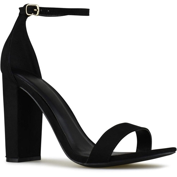 (1697) Wild Diva Women's High Chunky Block Heel Pump Dress Heeled Sandals NWOT - Picture 4 of 5